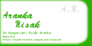 aranka misak business card